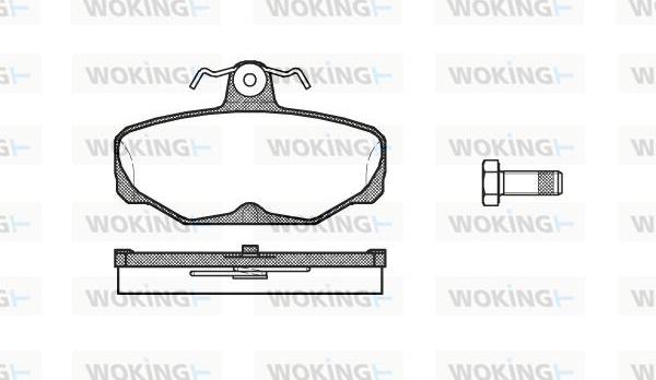 Woking P3053.00 - Bremžu uzliku kompl., Disku bremzes autodraugiem.lv