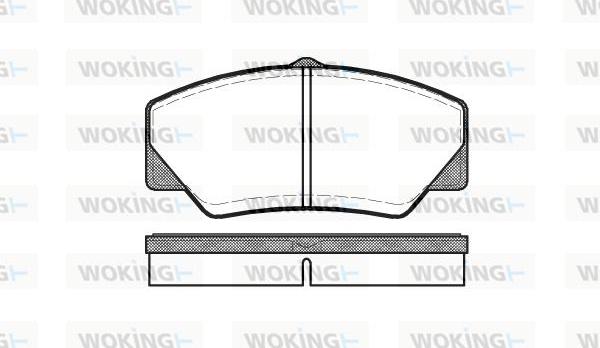 Woking P3063.00 - Bremžu uzliku kompl., Disku bremzes autodraugiem.lv