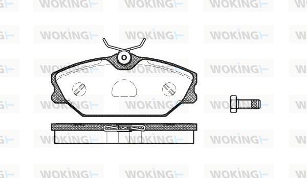 Woking P3083.00 - Bremžu uzliku kompl., Disku bremzes autodraugiem.lv