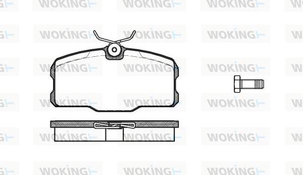 Woking P3073.00 - Bremžu uzliku kompl., Disku bremzes autodraugiem.lv