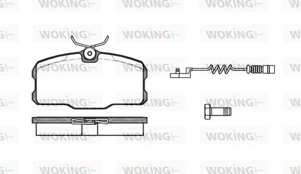 Woking P3073.12 - Bremžu uzliku kompl., Disku bremzes autodraugiem.lv