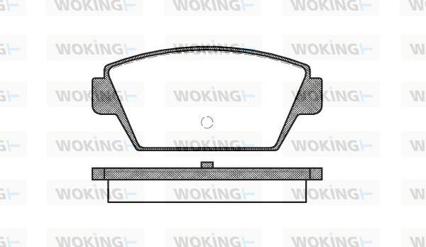 Woking P3153.00 - Bremžu uzliku kompl., Disku bremzes autodraugiem.lv