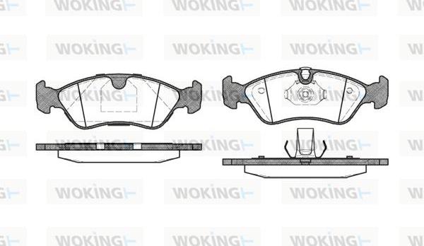 Woking P3863.50 - Bremžu uzliku kompl., Disku bremzes autodraugiem.lv