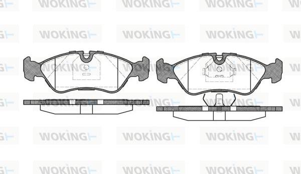 Woking P3863.30 - Bremžu uzliku kompl., Disku bremzes autodraugiem.lv