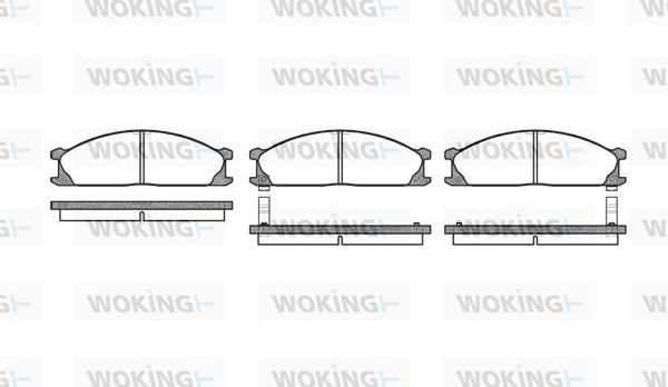 Woking P3363.02 - Bremžu uzliku kompl., Disku bremzes autodraugiem.lv