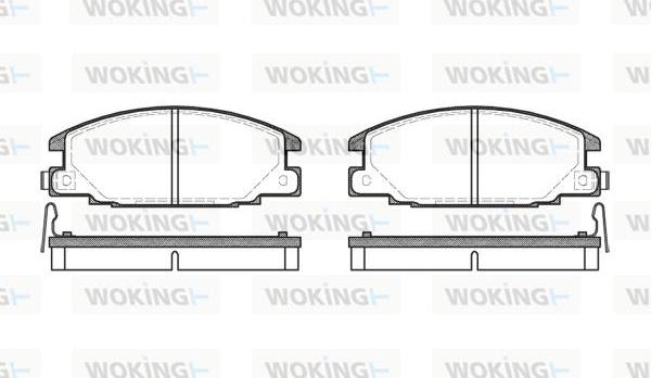 Woking P3383.04 - Bremžu uzliku kompl., Disku bremzes autodraugiem.lv