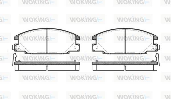 Woking P3383.14 - Bremžu uzliku kompl., Disku bremzes autodraugiem.lv