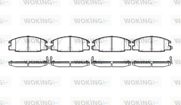 Woking P3383.24 - Bremžu uzliku kompl., Disku bremzes autodraugiem.lv