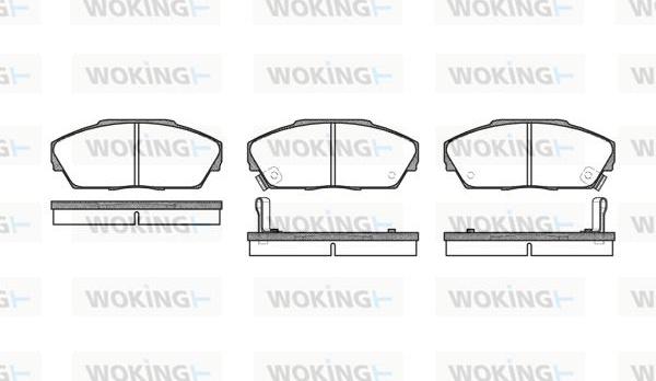 Woking P3373.02 - Bremžu uzliku kompl., Disku bremzes autodraugiem.lv