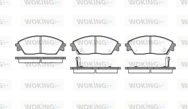 Woking P3293.02 - Bremžu uzliku kompl., Disku bremzes autodraugiem.lv