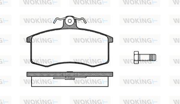 Woking P3213.00 - Bremžu uzliku kompl., Disku bremzes autodraugiem.lv