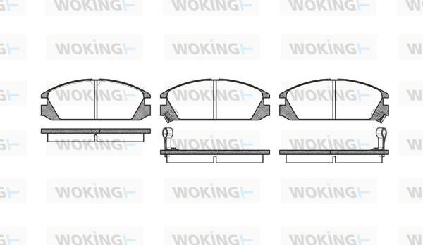 Woking P3283.02 - Bremžu uzliku kompl., Disku bremzes autodraugiem.lv