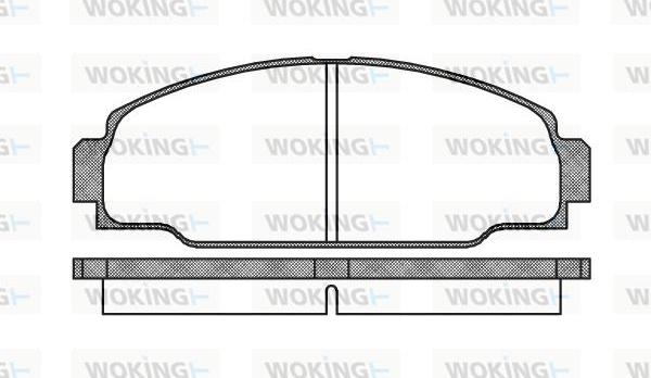 Woking P3743.00 - Bremžu uzliku kompl., Disku bremzes autodraugiem.lv