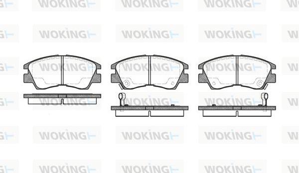 Woking P3753.02 - Bremžu uzliku kompl., Disku bremzes autodraugiem.lv