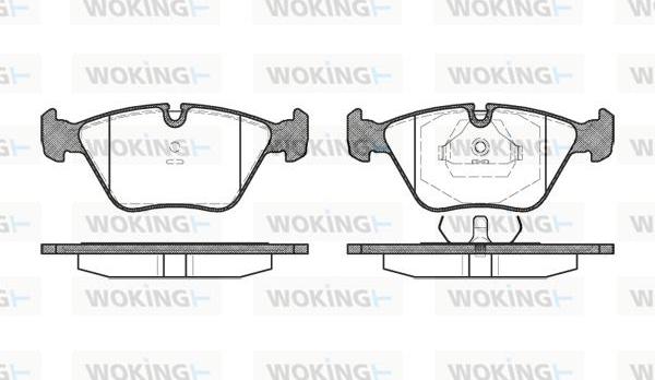 Woking P3703.00 - Bremžu uzliku kompl., Disku bremzes autodraugiem.lv