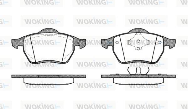 Woking P2903.00 - Bremžu uzliku kompl., Disku bremzes autodraugiem.lv