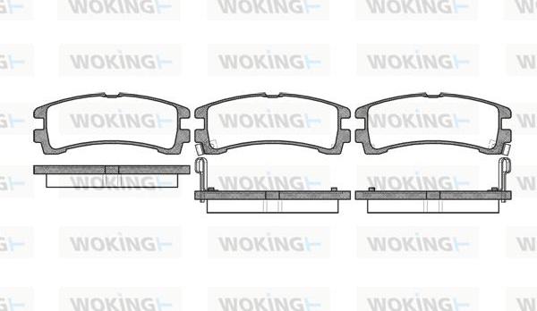 Woking P2473.02 - Bremžu uzliku kompl., Disku bremzes autodraugiem.lv