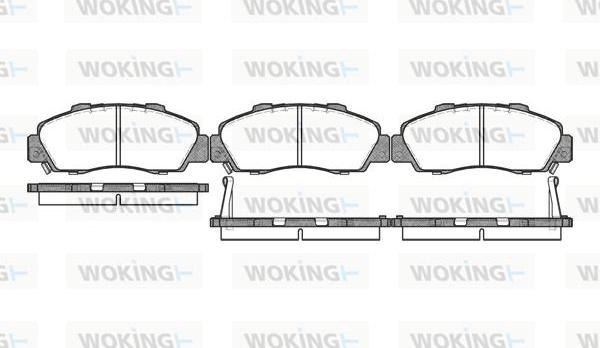 Woking P2513.02 - Bremžu uzliku kompl., Disku bremzes autodraugiem.lv