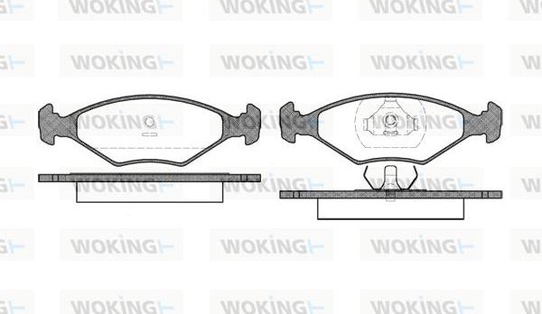 Woking P2013.00 - Bremžu uzliku kompl., Disku bremzes autodraugiem.lv