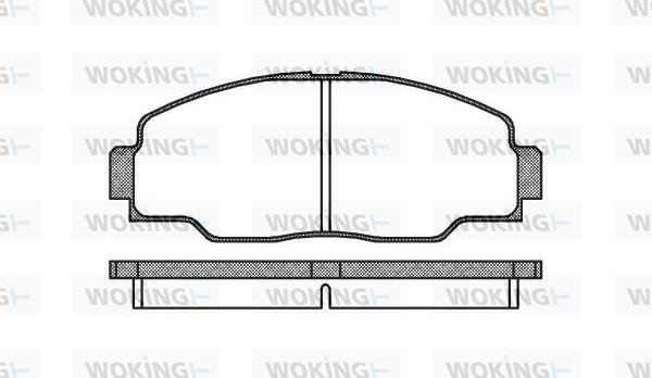 Woking P2083.00 - Bremžu uzliku kompl., Disku bremzes autodraugiem.lv