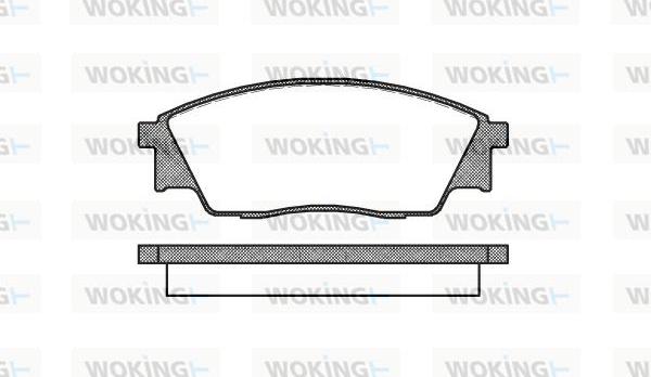 Woking P2073.00 - Bremžu uzliku kompl., Disku bremzes autodraugiem.lv