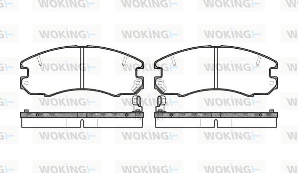 Woking P2163.04 - Bremžu uzliku kompl., Disku bremzes autodraugiem.lv