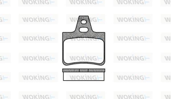 Woking P2113.00 - Bremžu uzliku kompl., Disku bremzes autodraugiem.lv