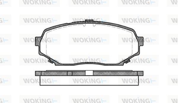 Woking P2393.00 - Bremžu uzliku kompl., Disku bremzes autodraugiem.lv