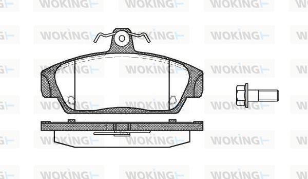 Woking P2363.00 - Bremžu uzliku kompl., Disku bremzes autodraugiem.lv