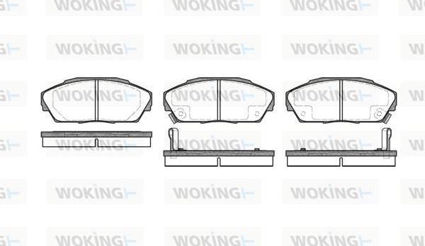 Woking P2233.02 - Bremžu uzliku kompl., Disku bremzes autodraugiem.lv