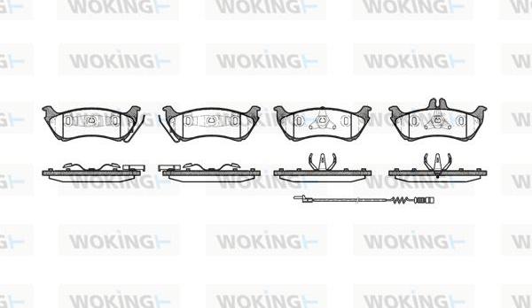 Woking P7983.11 - Bremžu uzliku kompl., Disku bremzes autodraugiem.lv