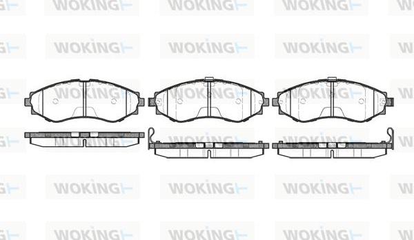 Woking P7453.32 - Bremžu uzliku kompl., Disku bremzes autodraugiem.lv