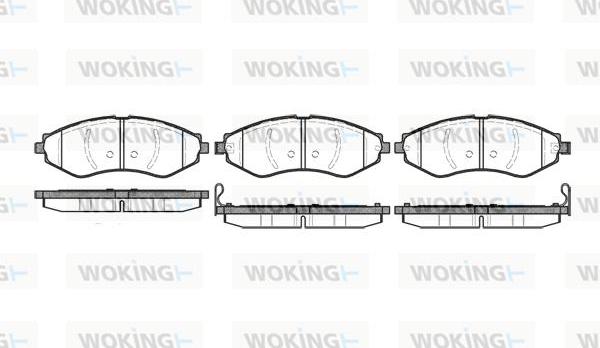 Woking P7453.22 - Bremžu uzliku kompl., Disku bremzes autodraugiem.lv