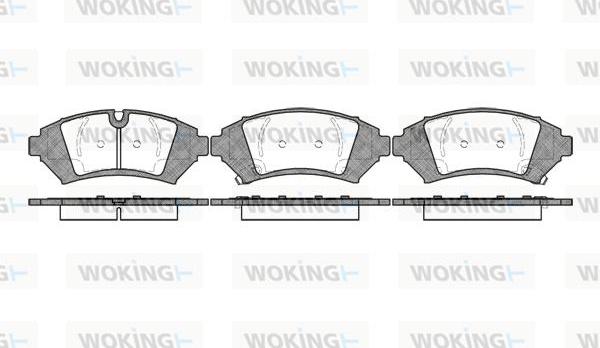 Woking P7413.12 - Bremžu uzliku kompl., Disku bremzes autodraugiem.lv