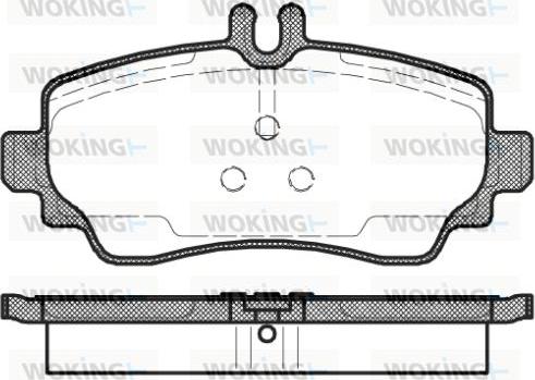 Woking P7503.02 - Bremžu uzliku kompl., Disku bremzes autodraugiem.lv