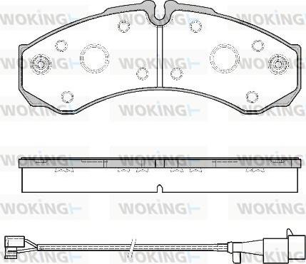 Woking P7513.52 - Bremžu uzliku kompl., Disku bremzes autodraugiem.lv