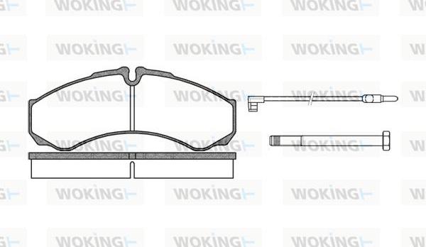 Woking P7513.02 - Bremžu uzliku kompl., Disku bremzes autodraugiem.lv