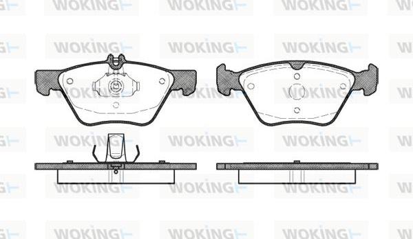 Woking P7013.00 - Bremžu uzliku kompl., Disku bremzes autodraugiem.lv