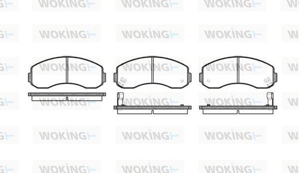 Woking P7193.02 - Bremžu uzliku kompl., Disku bremzes autodraugiem.lv