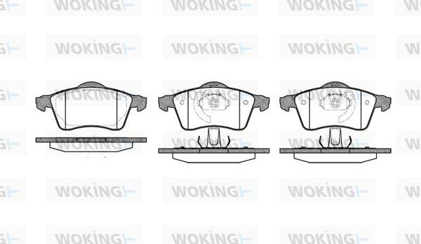 Woking P7183.00 - Bremžu uzliku kompl., Disku bremzes autodraugiem.lv