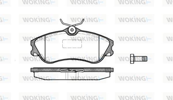 Woking P7343.00 - Bremžu uzliku kompl., Disku bremzes autodraugiem.lv