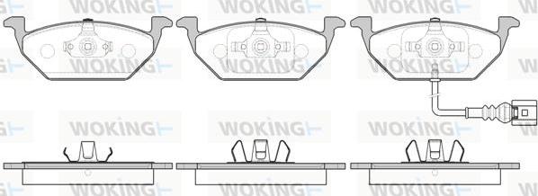 Woking P7333.41 - Bremžu uzliku kompl., Disku bremzes autodraugiem.lv