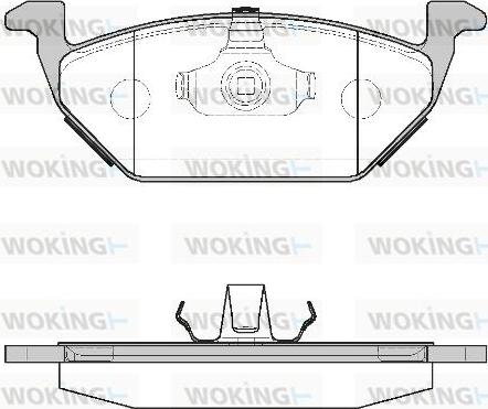 Woking P7333.00 - Bremžu uzliku kompl., Disku bremzes autodraugiem.lv