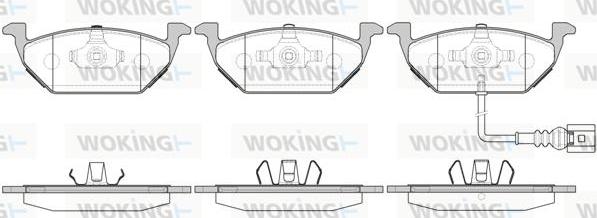 Woking P7333.31 - Bremžu uzliku kompl., Disku bremzes autodraugiem.lv