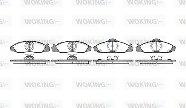 Woking P7243.12 - Bremžu uzliku kompl., Disku bremzes autodraugiem.lv