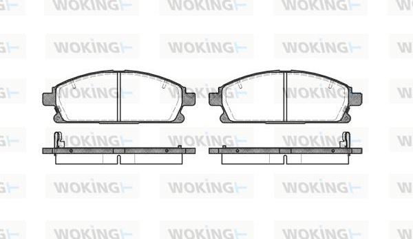 Woking P7743.12 - Bremžu uzliku kompl., Disku bremzes autodraugiem.lv