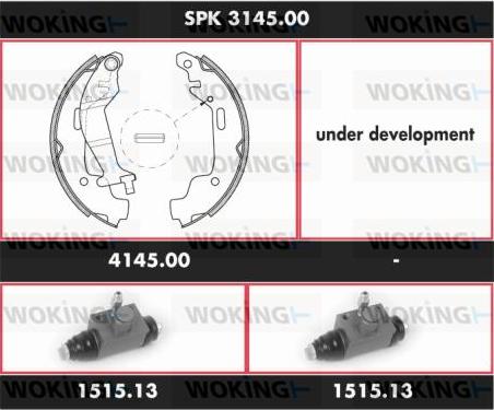 Woking SPK 3145.00 - Bremžu loku komplekts autodraugiem.lv