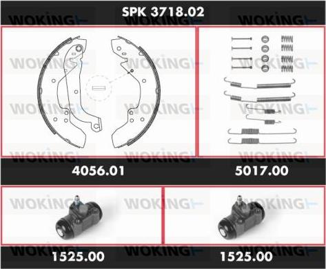 Woking SPK 3718.02 - Bremžu loku komplekts autodraugiem.lv