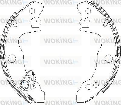 Woking Z4044.00 - Bremžu loki autodraugiem.lv