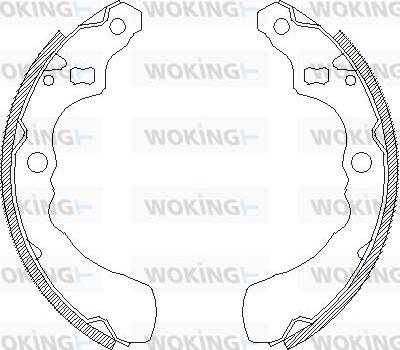 Woking Z4381.00 - Bremžu loki autodraugiem.lv